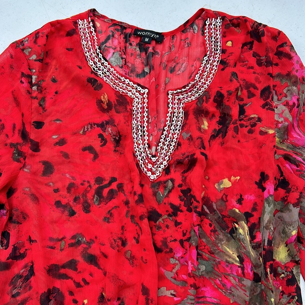 Medium Womyn Red Blouse